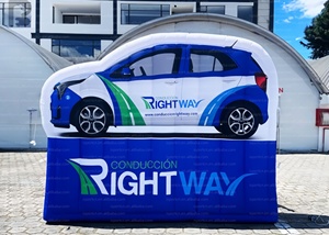Panneau publicitaire géant gonflable en forme de voiture avec base – Décoration promotionnelle pour véhicules et signalétique gonflable - Product Image 6