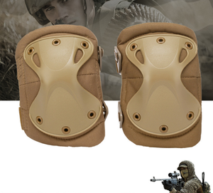 Protector de Codo y Rodilla HB406 de Alta Calidad para Cosplay, Camuflaje Digital Selva, Color Negro Caqui ACU - Product Image 1