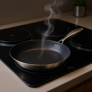 Sartén de Acero Inoxidable de 30 cm, Antiadherente, Compatible con Inducción, Diseño Minimalista, Solo Lavar a Mano - Product Image 2