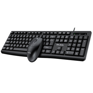 BAJEAL <b>Keyboard</b> Mouse Combo <b>Wired</b> Full Size For Office Home Desktop Laptop Use - Product Image 5
