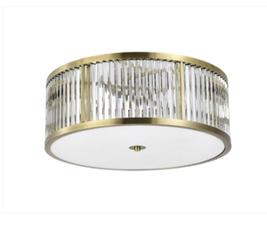 Classic Vintage Copper Large <b>Ceiling</b> <b>Lights</b> Glass Lampshade Living Room <b>Bedroom</b> Study Balcony Entrance Lighting Long Hotels - Product Image 1