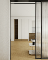 Concept d'intérieur d'appartement moderne, visualisation, plan 2D, dessin CAO, rendu 3D, service de décoration