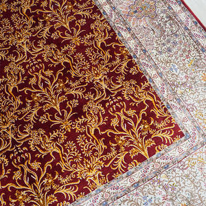 Karpet sutra murni buatan tangan warna India alami karpet Afghan Harga 183x274cm - Product Image 4