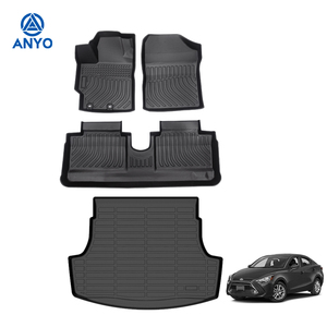พรมปูพื้นท้ายรถทำจากยาง3D 5D พรมปูพื้นแบบ TPE สำหรับ Toyota <span class=keywords><strong>Vios</strong></span> /Yaris Sedan / Yaris 2017 2018 2014-2022 - Product Image 3