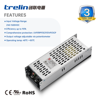 Alimentation à découpage CC-CC Trelin PVT-150T 150W, entrée ultra-large 250V-1500V, SMPS avec potentiomètre réglable, CE RoHS