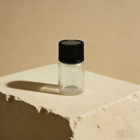 Vente en gros, plusieurs options de capacité : 1 ml, 2 ml, 3 ml, 4 ml, 5 ml, flacon en verre, petite bouteille en verre, haute qualité