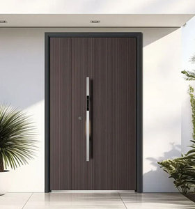 Intérieur de villa <span class=keywords><strong>Porte</strong></span> française à <span class=keywords><strong>double</strong></span> <span class=keywords><strong>vitrage</strong></span> en aluminium Cuisine Design Hôtel de luxe Véranda de jardin <span class=keywords><strong>Porte</strong></span> <span class=keywords><strong>d</strong></span>'entrée à battants - Product Image 5