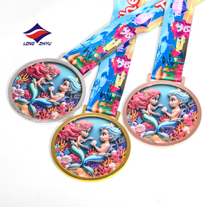 Médaille de sport personnalisée Longzhiyu avec logo, en métal découpé, pour football, basketball, compétition, récompense sportive - Product Image 6