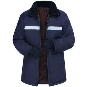 Chaqueta <span class=keywords><strong>de</strong></span> Invierno para Hombre, Acolchada <span class=keywords><strong>de</strong></span> Algodón, con Terciopelo, Tira Reflectante, Cálida, Visión Nocturna, para Protección Laboral, Almacenamiento en Frío, Soldadura Eléctrica - Product Image 6