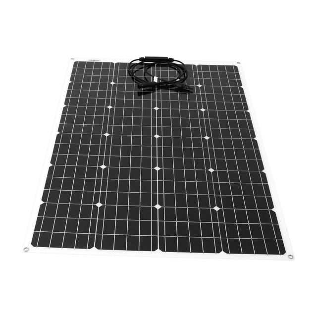 120W PERC Mono Flexible Solar Panel for RV Camping Marine Use-AHONY Brand with 22.6% Efficiency and IP67 Junction Box