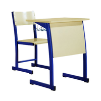 Furnitur esensial meja kayu gaya Modern, set sekolah usia baru untuk kelas sekolah & kuliah