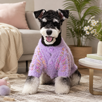 Pull tricoté en gros pour chiens et chats, vêtements doux et chauds pour animaux de compagnie pour l'automne et l'hiver, pour chiots et chatons de petite et moyenne taille, personnalisable