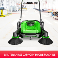 OEM Powerless Manual Hand Push Scrubber Wheel Robot Floor Sweeper Machine para limpiar el patio deja los restos de polvo