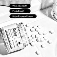 Comprimés de dentifrice solides à croquer pour blanchiment PAP, sans fluor, écologiques, mini, pour soins bucco-dentaires, marque privée OEM ODM