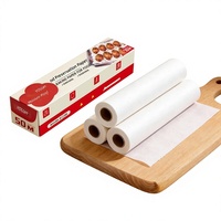 Rouleau de papier sulfurisé antiadhésif de qualité alimentaire, résistant au four et à l'huile de silicone, pour la cuisson, les outils de pâtisserie et les ustensiles de cuisson, compatible friteuse à air, jetable