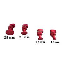 Kit de réparation de bosses de voiture Steeltreks avec marteau à glissière rétractable rouge et 4 languettes de traction rondes épaisses en aluminium