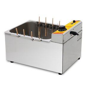 Friteuse à hot-dogs au <span class=keywords><strong>fromage</strong></span> coréen commerciale de 12 L, friteuse électrique, machine à grignoter, acier inoxydable 304 - Product Image 1