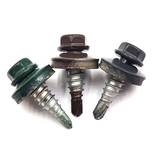 Vis autoperceuses à tête hexagonale colorées avec joint d'étanchéité pour tôles métalliques - Product Image 6
