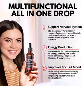 Suplemen <span class=keywords><strong>Vitamin</strong></span> <span class=keywords><strong>B12</strong></span> VitaHall Metilkobalamin Label Pribadi <span class=keywords><strong>Vitamin</strong></span> <span class=keywords><strong>B12</strong></span> Cair Vegan Alami - Product Image 2