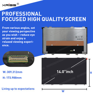 Pantalla LCD Original de Repuesto para Portátil de 14.0 Pulgadas, Delgada, de 30 Pines, LQ140M1JX41 LQ140M1JX42 NV140FHM-N41, con Certificación CE - Product Image 3