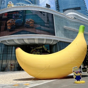 Modèle de banane gonflable géant avec texte personnalisé, LED lumineuses, fruit tropical gonflable pour la décoration de centre commercial/événement/exposition/fête - Product Image 3
