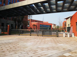 Moderne en fer forgé portes d'entrée coulissantes porte <span class=keywords><strong>3</strong></span> <span class=keywords><strong>mètres</strong></span> pour projet de jardin - Product Image 3