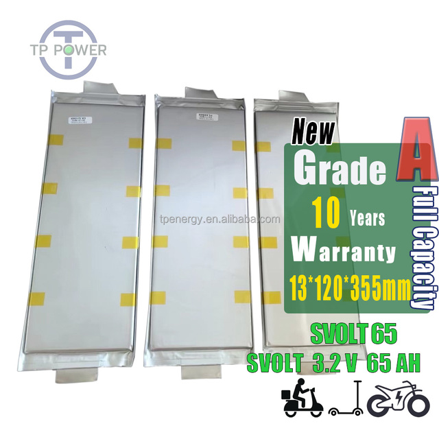 LFP Pouch Cell Lifepo4 Sofet Pack Battery 3.2V 65Ah Rechargeable Lithium Pouch Cell for Electric Motorcycle EBike Scooter