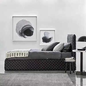 Base de Cama King Moderna Tapizada en Tela, Diseño de Base de Cama con Resorte, Estilo Elegante - Product Image 3
