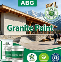 Peinture à texture pierre stable aux couleurs, revêtement imperméable anti-fissures, pour les projets de construction neuve et de rénovation de murs anciens