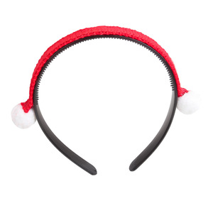 Serre-tête de Noël Hua Liyu avec pompon en fil rouge, coiffe pour femme, style frais et doux - Product Image 5