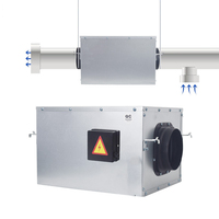 Ventilateur de purification d'air frais à pales courbées vers l'avant de 150 mm (6 pouces), à flux unidirectionnel, silencieux, avec roulement à billes, 220 V, pour intérieur