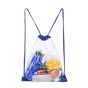 2025 Middle Yellow clear Pvc Waterproof Travel Storage <b>Bag</b> Beach Sport Drawstring <b>Bag</b> Backpack Custom logo - Product Image 2