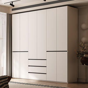 Armoire moderne et pratique en <span class=keywords><strong>OSB</strong></span> avec portes sectionnelles à charnières pour chambre à coucher, produit fini, rangement spacieux pour usage domestique - Product Image 2
