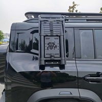 Échelle de toit latérale pliante de luxe en alliage d'aluminium, antidérapante, fixation par vis pour BAIC BJ30, vente en gros d'usine