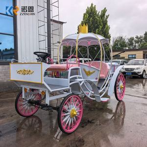 Carruaje de Caballos de Color Personalizado en Venta, Carruaje de Caballos de Princesa de 4 Ruedas, Carruaje de Caballos de Lujo <span class=keywords><strong>para</strong></span> Bodas - Product Image 1