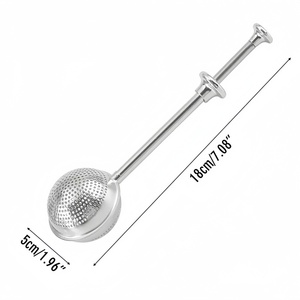 Infuseur à thé réutilisable en acier inoxydable à long manche, filtre à mailles fines pour tasse et théière - Product Image 3