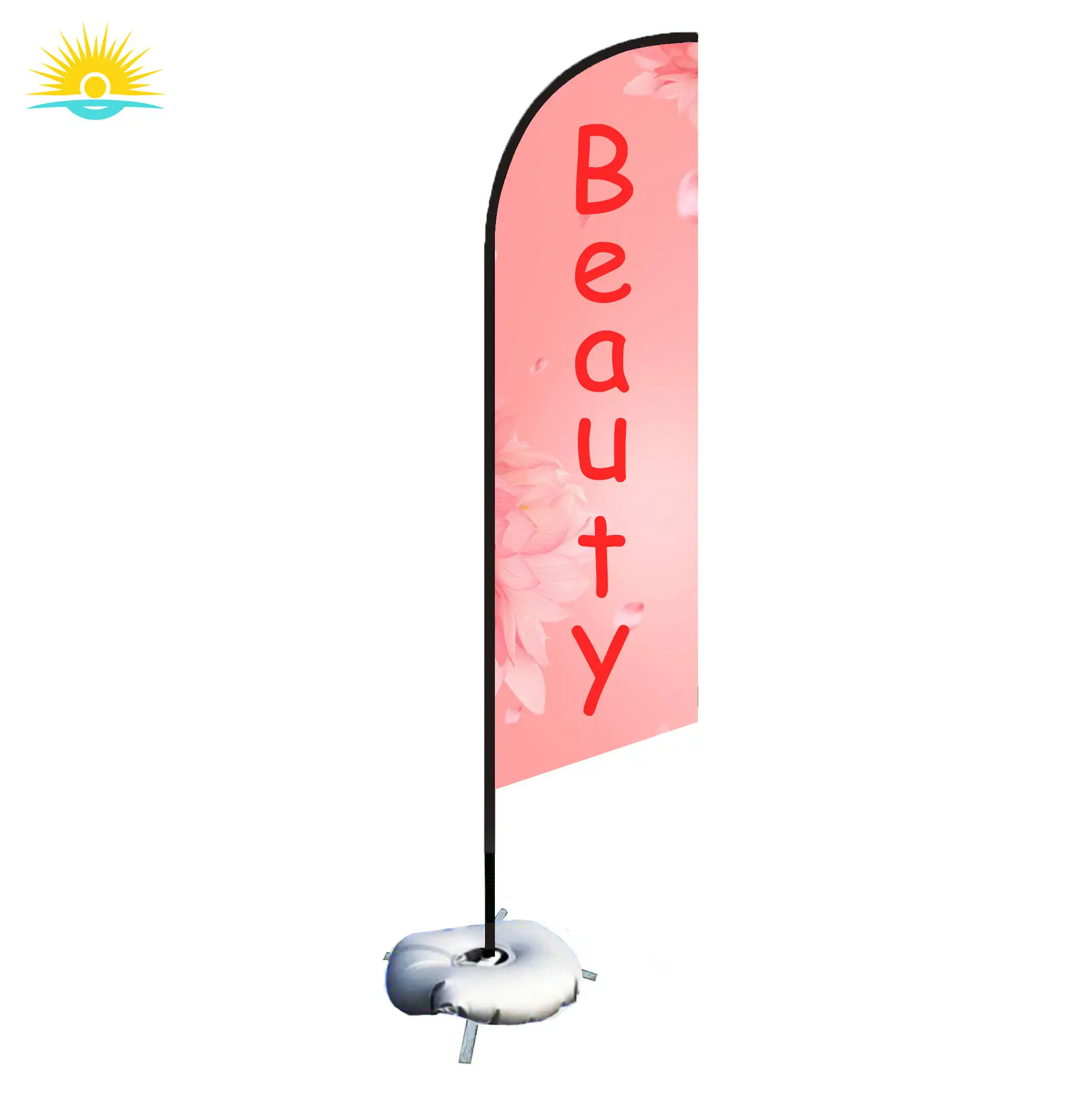 Beauty Salon shop banner flags Polyester beach flag customized size flying banner