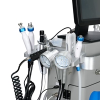 Appareil de soin du visage hydro-facial 15-en-1, microdermabrasion et jet d'oxygène, machine multifonctionnelle pour salon avec test de peau