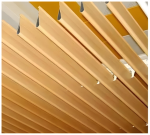 Plafond suspendu en aluminium de type goutte d'eau de haute qualité, profil en V, pour bureaux, centres commerciaux et projets de plafonds de hall. - Product Image 3