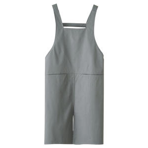 Tablier sans manches imperméable et lavable <span class=keywords><strong>de</strong></span> style japonais pour hommes et femmes, en lin, avec larges bretelles, pour la <span class=keywords><strong>cuisine</strong></span>, la restauration et le nettoyage - Product Image 5
