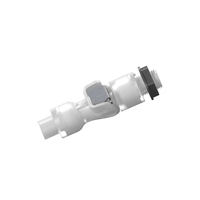 1/4-28 raccords de tuyauterie de gaz d'eau en plastique dur raccords rapides clapet anti-retour de cloison connecteurs de déconnexion de tuyau de débit plaque d'extrémité mâle