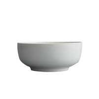 Vente en gros de bols en céramique pour hôtels et restaurants, bol rond en porcelaine blanc, bol à soupe et à céréales, vaisselle de cuisine écologique