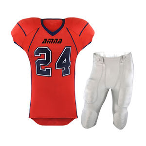 Dernier Style d'uniforme d'entraînement de Football américain, couleur noire entièrement sublimée à manches courtes - Product Image 6