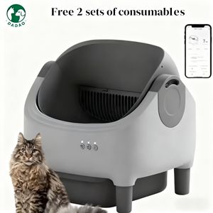 ODM Neue Automatische Smarte Katzentoilette APP-Steuerung Duale Sicherheitssensoren Selbstreinigende Katzentoilette Automatisch mit Offenem Design - Product Image 1