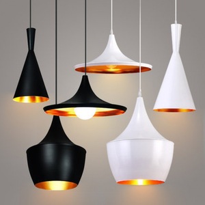Minimalist Creative Pendant <b>Light</b> Aluminum LED Black White Home Chandelier Eye Caring - Product Image 1