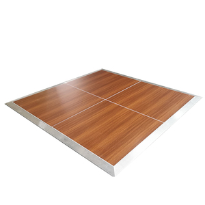 ANYCASE Plancher extérieur en contreplaqué 3x3 facile à installer, bois SICO, chêne brun, plancher de danse pour événements - Product Image 2