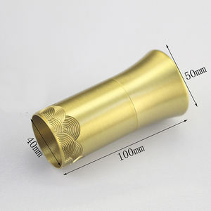 Tappi in Ottone per Gambe di Mobili in Legno, Puntali con Motivo Inciso, Piedini Moderni in Ottone per Mobili - Product Image 3