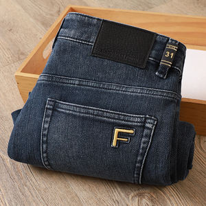 <span class=keywords><strong>กางเกง</strong></span><span class=keywords><strong>ยีน</strong></span><span class=keywords><strong>ส์</strong></span>ขาตรงผู้<span class=keywords><strong>ชาย</strong></span>ทรงตรงปลายสูงสำหรับฤดูใบไม้ร่วงฤดูหนาว - Product Image 2