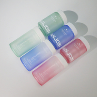 Bocaux en verre dépoli dégradé de luxe 150ml 180ml, vides, à large ouverture, pour vitamines, bonbons masticables et gommes