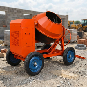 Mezcladora de Concreto Portátil de Alta Resistencia con Ruedas, Motor Eléctrico/Diésel de 5HP, 10M/H de Alta Eficiencia, Color Naranja, 1 Año de Garantía - Product Image 6